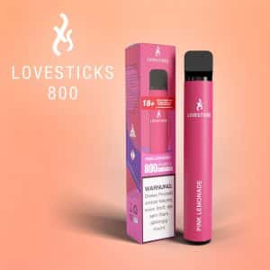 Lovesticks 800 Züge Einweg EShisha Pink Lemonade