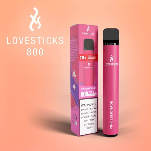 Lovesticks 800 Züge Einweg EShisha Pink Lemonade