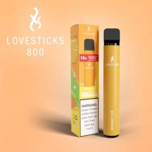 Lovesticks 800 Züge Einweg EShisha Mango Ice