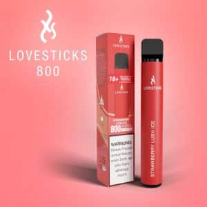 Lovesticks 800 Züge Einweg EShisha Strawberry Lush Ice