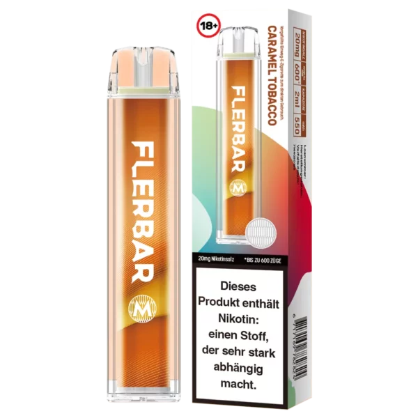 Flerbar 600 Caramel Tobacco 600 Züge