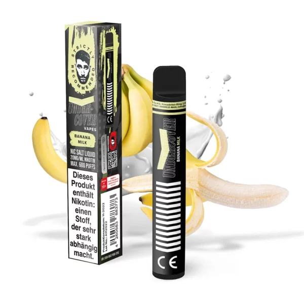 Undercover Vapes by Samra Banan Milk 600 Züge