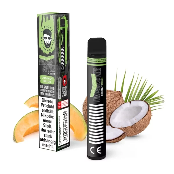 Undercover Vapes by Samra Coconut Melon 600 Züge