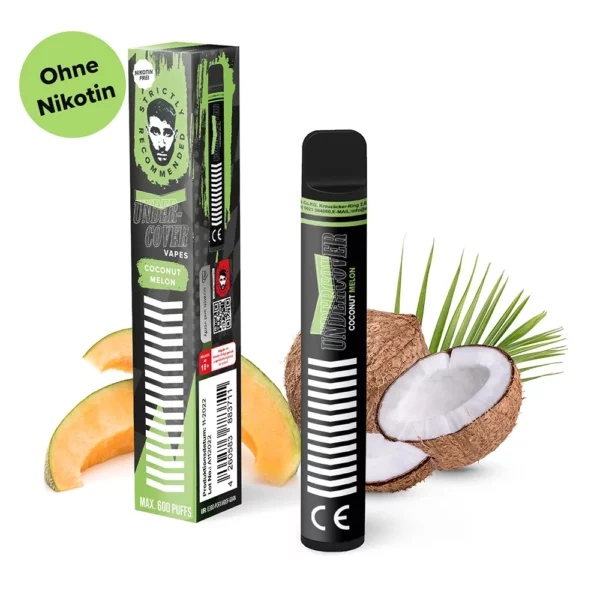Undercover Vapes by Samra Coconut Melon 600 Züge Ohne Nikotin