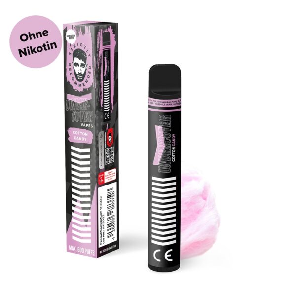 Undercover Vapes by Samra Cotton Candy 600 Züge Ohne Nikotin