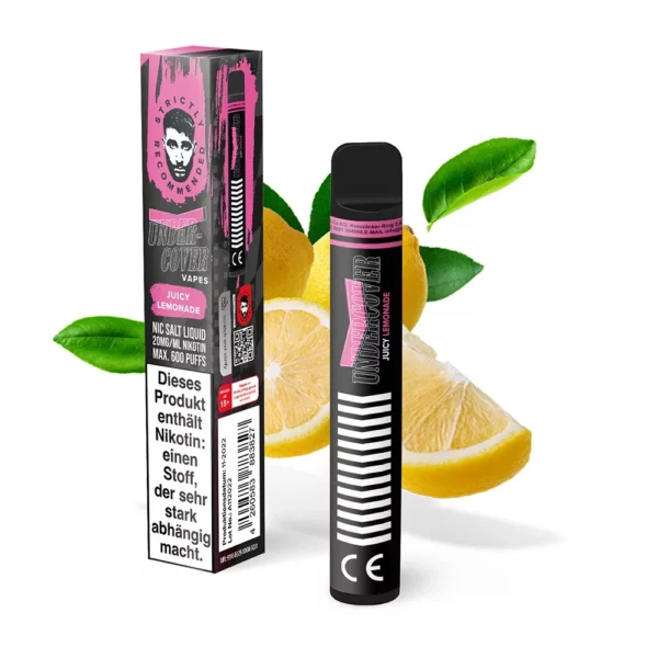 Undercover Vapes by Samra Juicy Lemonade 600 Züge
