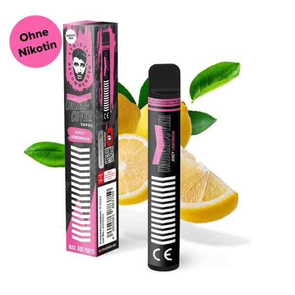 Undercover Vapes by Samra Juicy Lemonade 600 Züge Ohne Nikotin