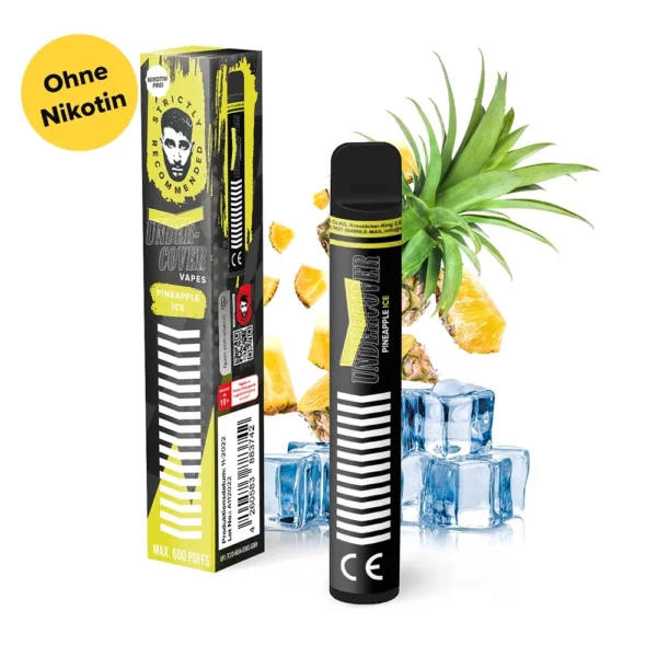 Undercover Vapes by Samra Pineapple Ice 600 Züge Ohne Nikotin