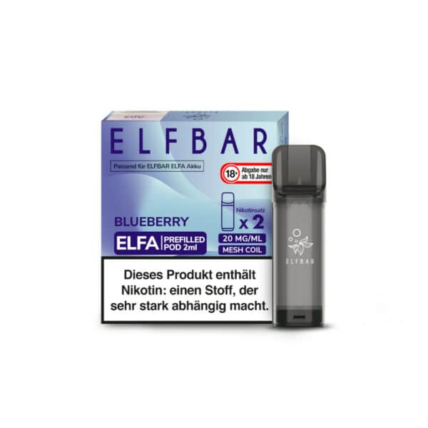 Elf bar Elfa Blueberry 2x Pods 600 Züge