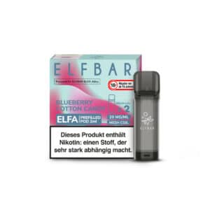 Elf bar Elfa Blueberry Cotton Candy 2x Pods 600 Züge