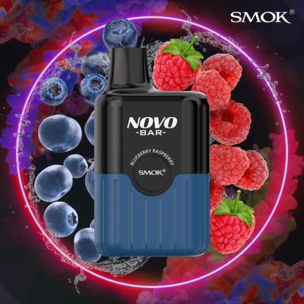 Novo Bar – Einweg E-Shisha 600 Züge - Blueberry Raspberry