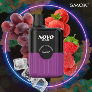 Novo Bar – Einweg E-Shisha 600 Züge - Raspberry Grape Sherbet