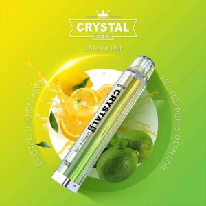 Crystal Bar – Einweg E-Shisha 600 Züge - Lemon & Lime