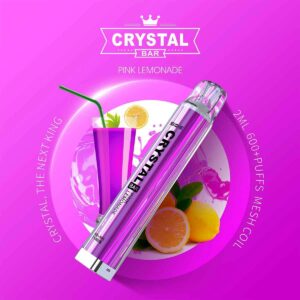 Crystal Bar – Einweg E-Shisha 600 Züge - Pink Lemonade