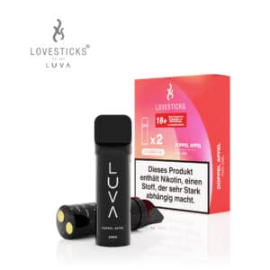 Lovesticks LUVA - Pods 600 Züge - Doppel Apfel