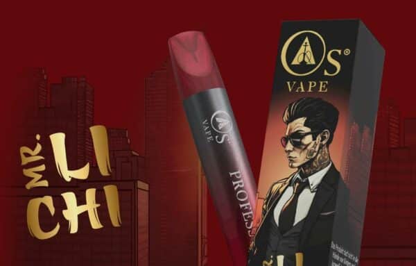 OS Vapes – Einweg E-Shisha 600 Züge - Mr. Li Chi