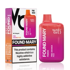 Vapes Bars Found Mary FM600 – Einweg E-Shisha 575 Züge - Pink Orange Fizz