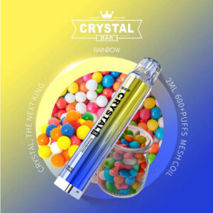 Crystal Bar – Einweg E-Shisha 600 Züge - Rainbow