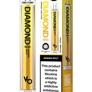 Vapes Bars Diamond 600 – Einweg E-Shisha 600 Züge - Banana Split