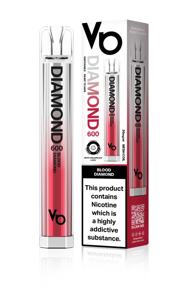 Vapes Bars Diamond 600 – Einweg E-Shisha 600 Züge - Blood Diamond