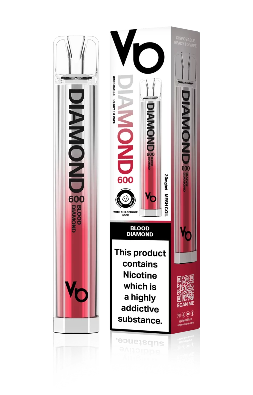 Vapes Bars Diamond 600 – Einweg E-Shisha 600 Züge - Blood Diamond