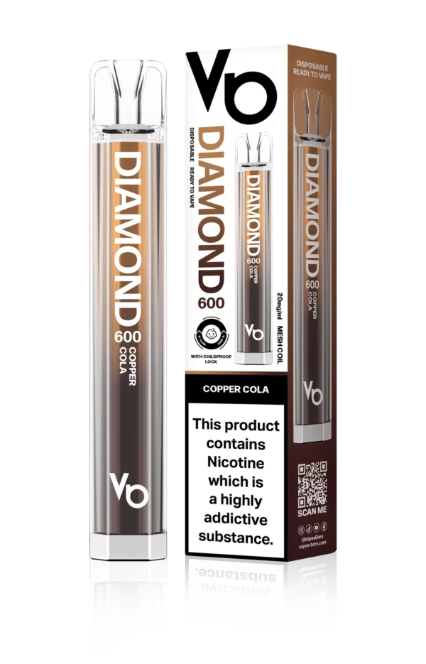 Vapes Bars Diamond 600 – Einweg E-Shisha 600 Züge - Copper Cola