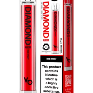 Vapes Bars Diamond 600 – Einweg E-Shisha 600 Züge - Red Ruby