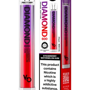 Vapes Bars Diamond 600 – Einweg E-Shisha 600 Züge - Strawberry Watermelon Gum