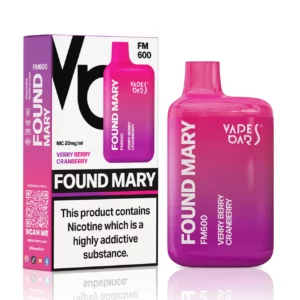 Vapes Bars Found Mary FM600 – Einweg E-Shisha 575 Züge - Verry Berry Cranberry