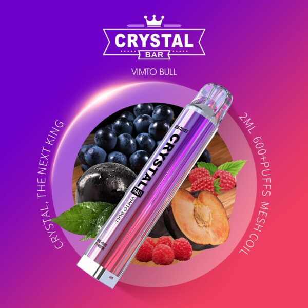 Crystal Bar – Einweg E-Shisha 600 Züge - Vimbull Ice