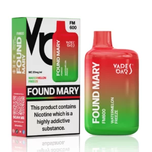 Vapes Bars Found Mary FM600 – Einweg E-Shisha 575 Züge - Watermelon Freeze