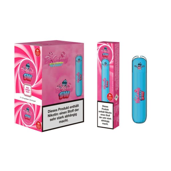 By Candy – Einweg E-Shisha 600 Züge - SW Rot