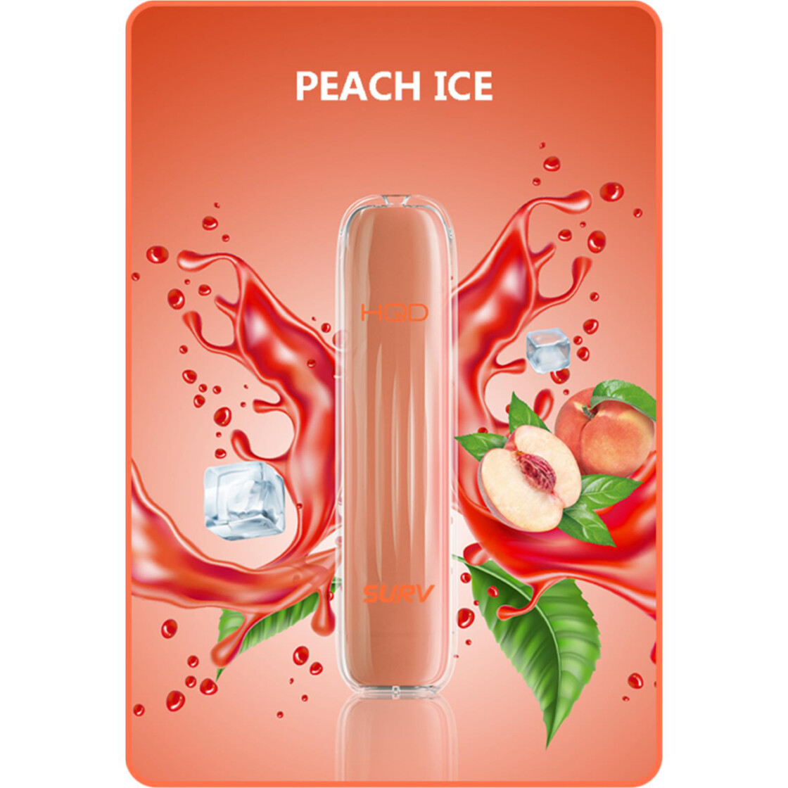 HQD Surv 600 Züge Einweg Peach Ice