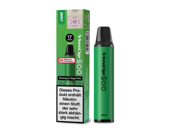 Innocigs 500 – Einweg E-Shisha 600 Züge - Mint