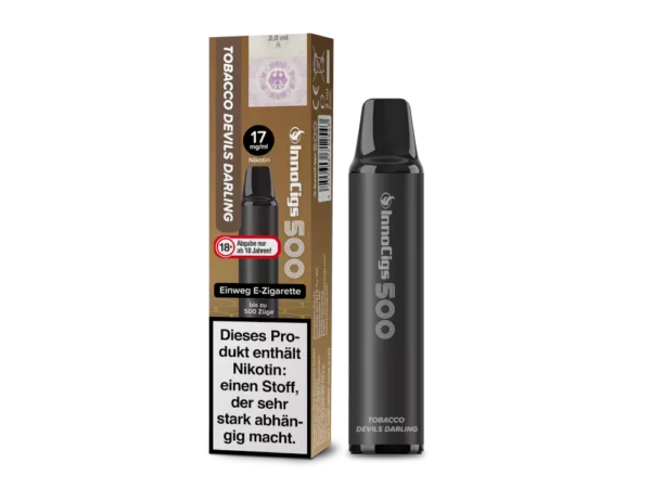 Innocigs 500 – Einweg E-Shisha 600 Züge - Tobacco Devils Darlings