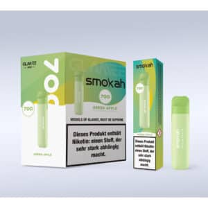 Smokah Glamee – Einweg E-Shisha 600 Züge - Green Apple