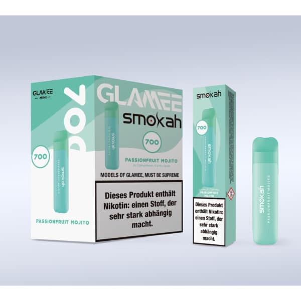 Smokah Glamee – Einweg E-Shisha 600 Züge - Passionfruit Mojito