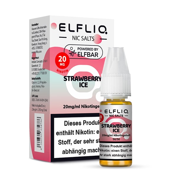 Elf Bar ElfLiq - Liqiud - 20mg - Strawberry Ice