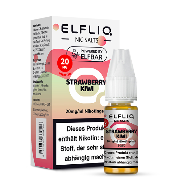 Elf Bar ElfLiq - Liqiud - 20mg - Strawberry Kiwi