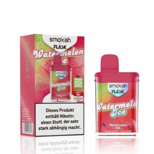 Smokah + Flask – Einweg E-Shisha 600 Züge - Watermelon Ice