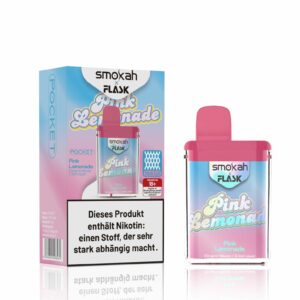 Smokah + Flask – Einweg E-Shisha 600 Züge - Pink Lemonade