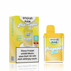 Smokah + Flask – Einweg E-Shisha 600 Züge - Pineapple Ice
