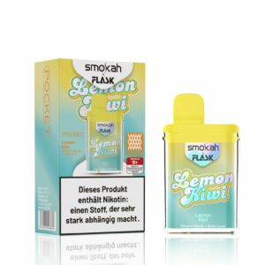 Smokah + Flask – Einweg E-Shisha 600 Züge - Lemon Kiwi