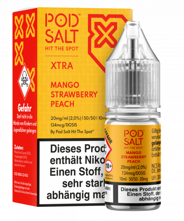 PodSalt Xtra - Mango Strawberry Peach