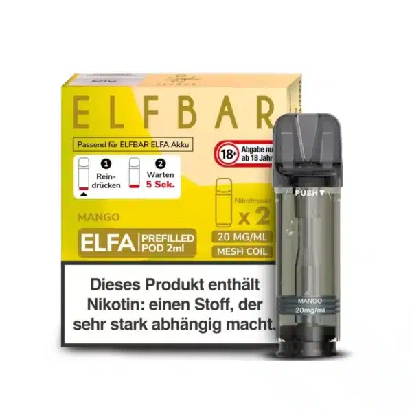 Elf Bar Elfa 2x 600 Züge Mango