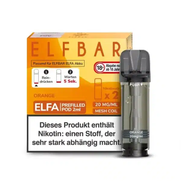 Elf Bar Elfa 2x 600 Züge Orange