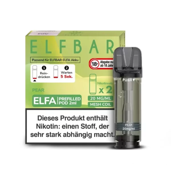 Elf Bar Elfa 2x 600 Züge Pear