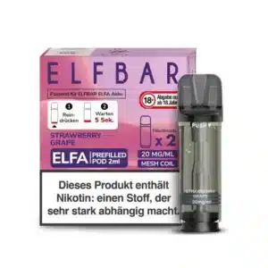 Elf Bar Elfa 2x 600 Züge Strawberry Grape