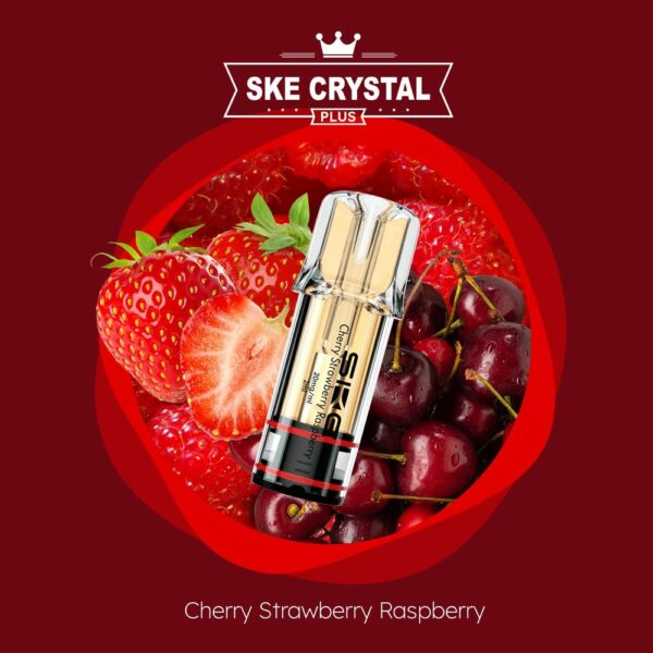 Crystal Plus Pod 2x 600 Züge Cherry Strawberry Raspberry